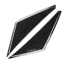 DRG 二代 大燈下方 機車保護貼，碳纖維紋路，防刮耐磨，DIY簡易安裝, 黑色卡夢紋, 1套