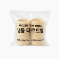 [아이스박스+드라이아이스포함] NFS 에그타르트쉘207 포르투갈식(냉동), 3개, 600g