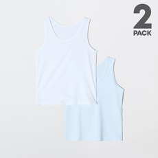 스파오키즈 [2PACK] 쿨 테크 메쉬 탱크탑 (L/BLUE) 아동 이너 나시 내의