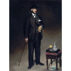 Portrait de Théodore Duret 아트포스터 감성선물 마네, 그림만(매트지), 21x28.35