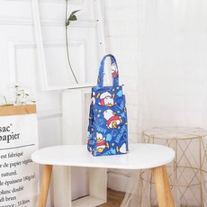 立體加厚鋁箔保溫袋 卡通保溫保冷水壺袋 可愛牛津布手提袋 旅行便攜收納袋, 貝殼鴨, 1個