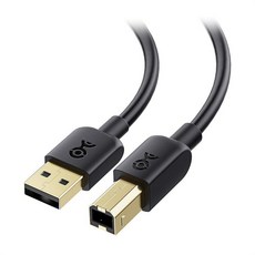 Cable Matters 긴 3팩 USB 프린터 케이블 - 4.6m(15피트) A to B 케이블 프린터 외장 하드 드라이브 오디오 인터페이스 스캐너 MIDI 컨트롤러, 3 Feet, 1팩