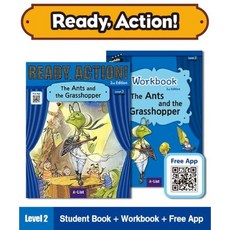 Ready Action Level 2: The Ants and the Grasshopper SB+WB (with QR), A List, Ready Action Level 2: The An.., Namju Choi Wright, Sunbo Woo..
