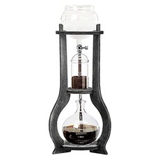 LIAPDG Iced Coffee Cold Brew Drip Tower 600Ml Glass Cold Brew Coffee Makers 6-8 Cups Cold Extrac, 회색