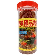 南美極品增豔魚飼料 NM-3403 125g 小顆粒 上浮型 孔雀魚小型魚 台灣製, 一罐入