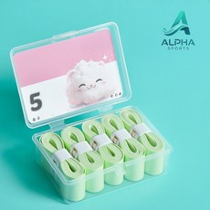 알파 배드민턴테니스 미끄럼방지 배드민턴오버그립, 10개, 라이트그린