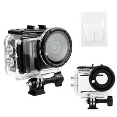 TzezFoz GoPro MAX2용 방수 케이스 강화 유리 렌즈가 있는 45m 수중 다이빙 하우징 금속 버튼 및 김 서림 방지 패드가 있는 파노라마 카메라 보호 쉘 스노클, for Insta360 GO Ultra