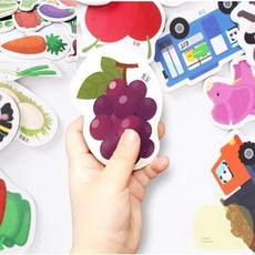 BP 용기형 한조각 자석퍼즐 채소 자석교구, 1개