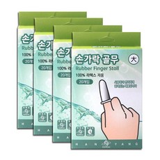 유니더스 라텍스 손가락 골무 대size, 1개