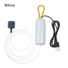 수족관 산소 공기 펌프 액세서리 휴대용 발생기 소형 USB 압축기 무소음 미니 어항, white, 없음