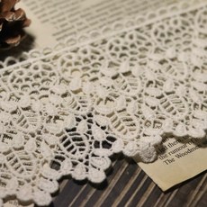 아카시아 9색 8cm x 90cm 케미컬 레이스, 광목 8cm x 320cm