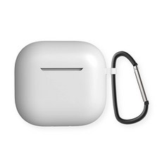 耳機保護殼 附掛鉤, 純淨白, 1個, Airpods 4代