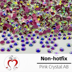 논핫픽스 크리스탈 AB 모음, 1봉, 핑크코팅