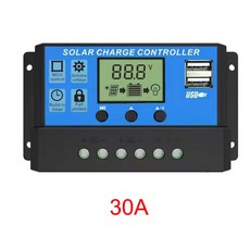 12V/24V 10A 30A 디스플레이 컨트롤러 LCD 태양광 충전 머 가능한 조절 MPPT PWM
