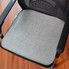 인조마 통기성 의자 방석 여름 시원 미끄럼방지, 1개, 회색