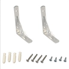 중앙데코 스텐 선반대 벽선반 피스포함, 2개, 실버 소 105mm x 150mm