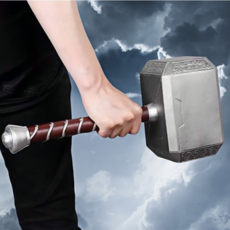 묠니르 망치 최고급형 고무재질 망치 파티용품, 1개