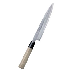 KAI 貝印 関孫六 銀壽 本強 生魚片刀 食道, 1個, 銀色 + 黑色 + 木質