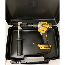 無刷鋰電衝擊鑽 21V 13mm 手槍鑽 (牧田款), 1個, 城邦衝擊鑽 黃 單機+手把+塑盒(無電池