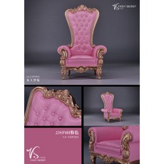 【616toys】 VSTOYS 1/6 23SF01E 歐式女王沙發 場景配件, 粉紅, 1個