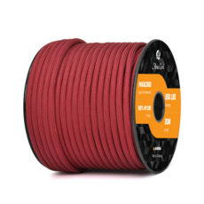 군용등급 550 파라코드 4mm 30m TypeIII 7심 100%나일론 낙하산 줄 캠핑 야외 활동 DIY 프로젝트, 버건디