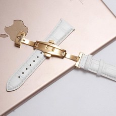 오메가 스와치 호환 가죽 시계줄 버터플라이 스트랩 18mm 20mm 22mm