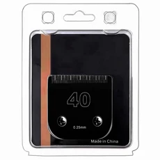 Pro 티타늄 분리형 애완 동물 개 교체 클리퍼 블레이드 Andis/Oster A5/Wahl KM10 시리즈 호환 가능, 01 40(0.25mm)