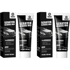 한 번에 긁힘 제거 자동차 도장 흠집 깊은 복원 왁스 자동차 흠집 제거제, 2개