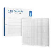 에리아 에어로포뮬러 2년 사용 가능한 괴물 성능 자동차 차량용 에어컨 히터 필터, 에어로포뮬러 (필터만), CA 018, 1개