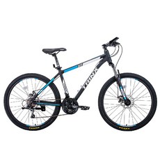 BIKEDNA M116 26吋SHIMANO21速鋁合金碟剎鋁合金登山車山地車, 啞黑白藍, 1個