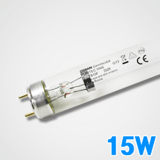 오스람 비산방지 살균램프 G15T8 15W 소독기램프 소독램프 자외선램프, 1개