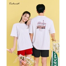 테크니스트 TNT56015 코튼 데일리 반팔티 배드민턴 피클볼 스포츠웨어