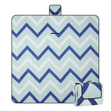 캠핑 휴대용 방수 야외 매트 캠핑 매트 방수 돗자리, 푸른 색