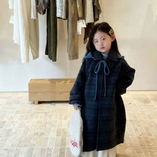 【熱銷Top1-限時下殺】爆款兒童風衣 中長版外套 大衣 大衣外套 長版風衣 毛呢大衣 女童外套新款呢子大衣保暖外穿外套