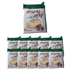 글로벌 냉동 다진생강 1kg, 10개