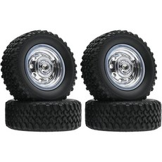 MN78용 RC 휠 타이어 4개 세트 고무 플라스틱 허브 112 카 업그레이드 예비 부품 액세서리, MN78용 RC 휠 타이어 4개 세트 고무 플라스틱 허