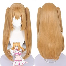 【小優】2.5次元的誘惑 莉莉艾露 Cosplay 假髮 虎口夾雙馬尾 仿真頭皮頂, 1個