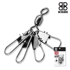 타코도래 부채도래 비블랙 직결채비 원터치 문어낚시, 1개, 8개입