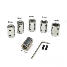 35 10 45 강철 리지드 부품 변속기 커넥터 모터 커플러 DIY 슬리브 샤프트 커플, 5 8mm(1pcs)