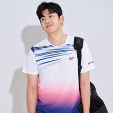 YONEX 男款羽毛球短袖T恤 223TS019M