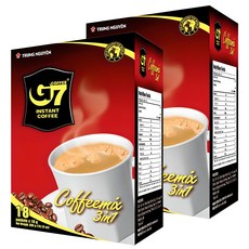 G7 三合一即溶咖啡隨身包, 16g, 18條, 2盒