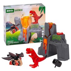BRIO World - 36092 공룡 분출 화산 | 만 3세 이상 아동용 장난감 기차 세트