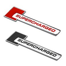 SUPERCHARGED 포인트 엠블럼, 상세페이지 참조, 크롬(블랙)