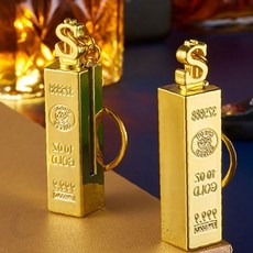 골드바 부싯돌 파이어 스틱 스타터 키링 라이타 기름 오일 캠핑카이어 라이터, 1개, 01골드바L-일반-합금