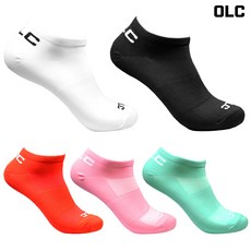 OLC 스포츠 러닝 라이딩 자전거 스니커즈 단목 양말, 03 레드