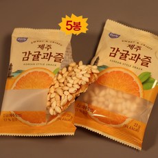 돌리 제주 감귤과즐 한과 선물세트 소포장, 5개, 22g