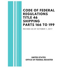 (英文圖書)Code of Federal Regulations Title 46 Shipping Parts 166 to 199 Revised as of Oc... 平裝版, Liber Copia LLC, 英文