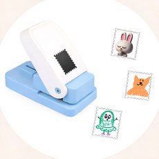 우표 모양 펀칭기 다꾸용 종이커터 다이어리 꾸미기 라도스, 1개, B. 우표 2.1 * 2.5