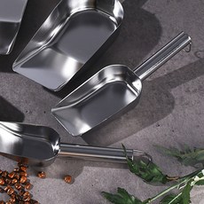 스텐 사각 아이스 스쿱 대 업소용 그릭요거트 숟가락 가정용 베이킹, 1개, (L) 천성 스텐 사각스쿱 (대)