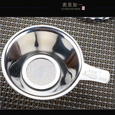 優選 茶濾網加厚304不鏽鋼茶漏茶葉過濾器公杯茶渣茶隔功夫茶漏網 副廠商品, 1個, 加厚304茶濾